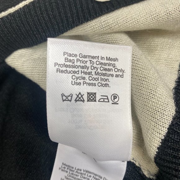 NWOT Donna Karan NY Floral Lace Button Up Banded Waist Cardigan Size Med… - Picture 9 of 9